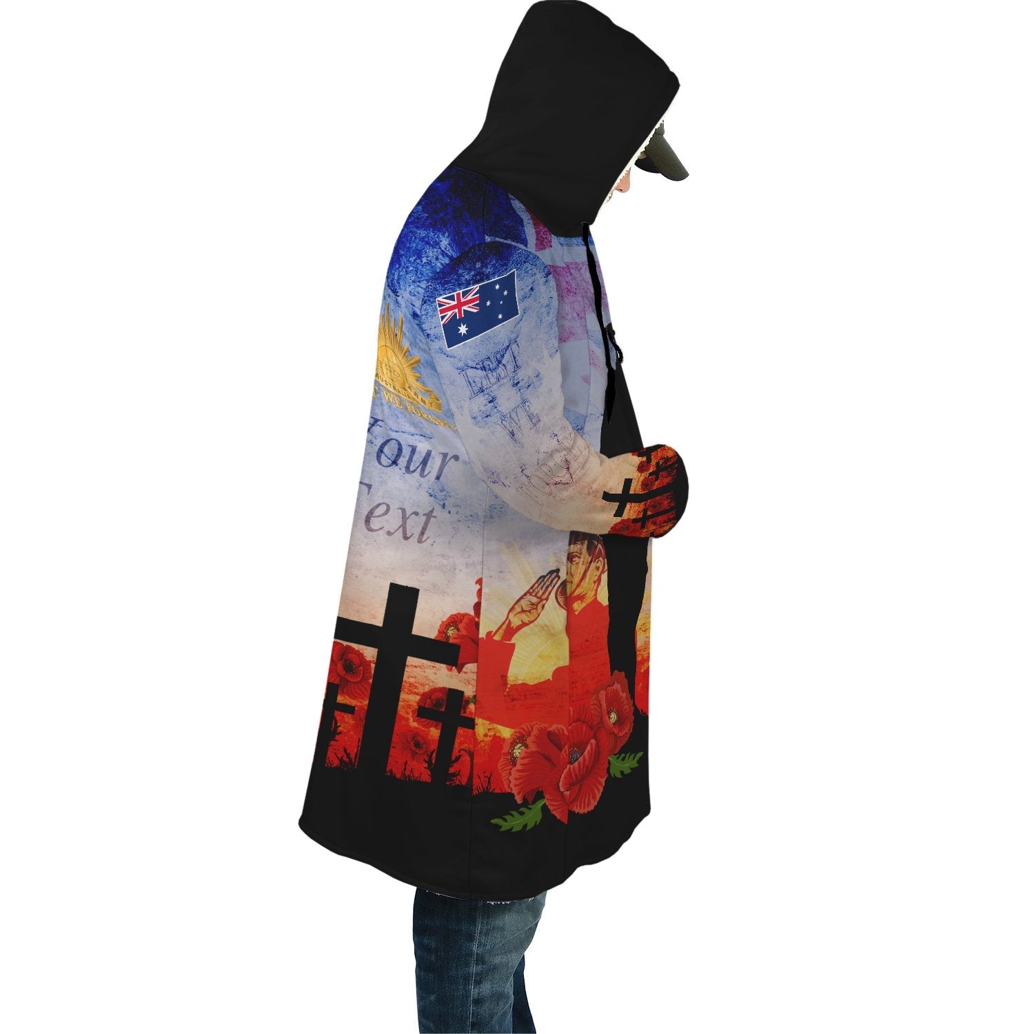 custom-anzac-cloak-anzac-2020lest-we-forget-the-australian-army