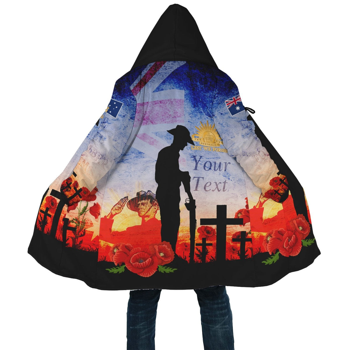 custom-anzac-cloak-anzac-2020lest-we-forget-the-australian-army