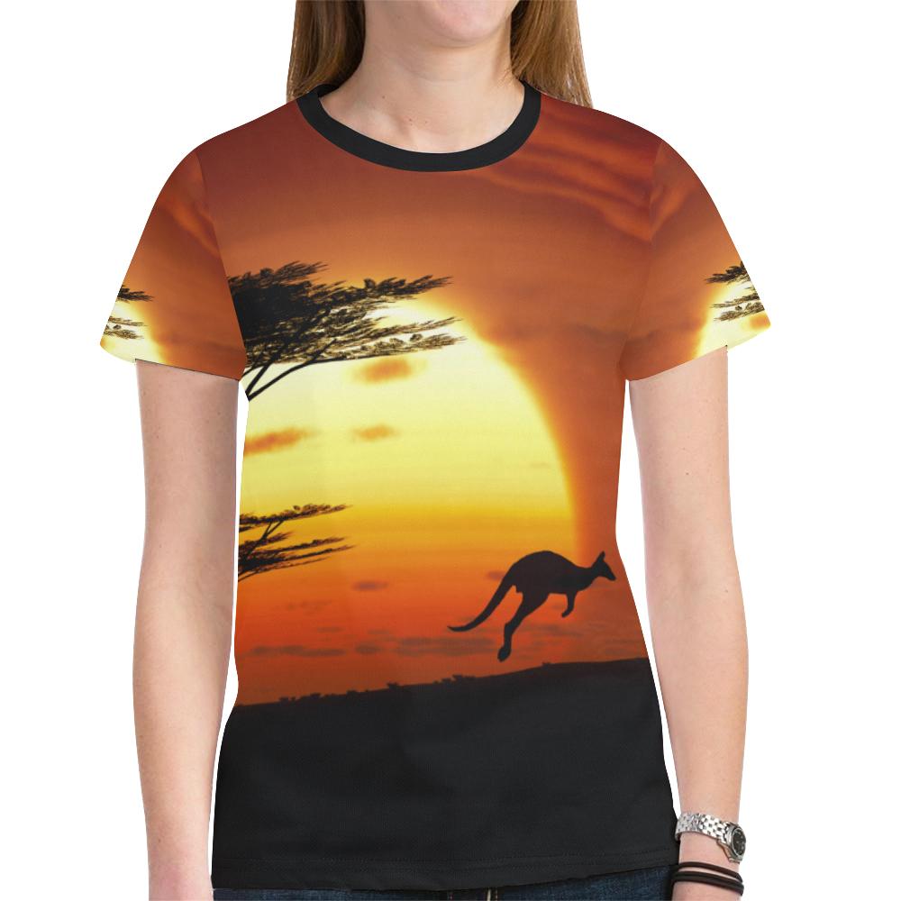 t-shirt-kangaroo-t-shirt-sunset-ver01-unisex