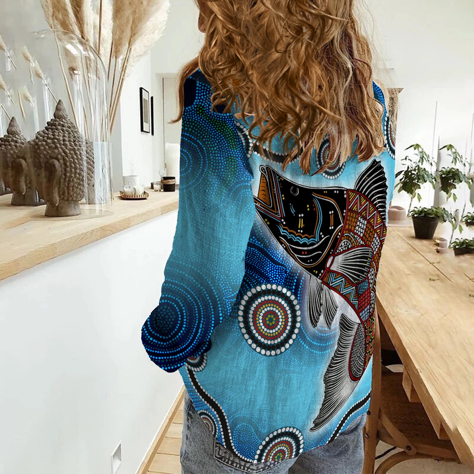 custom-personalised-women-casual-shirt-aboriginal-fishing