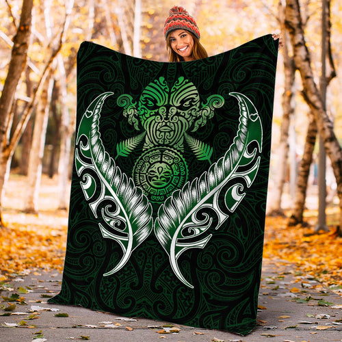 new-zealand-silver-fern-blanket-green