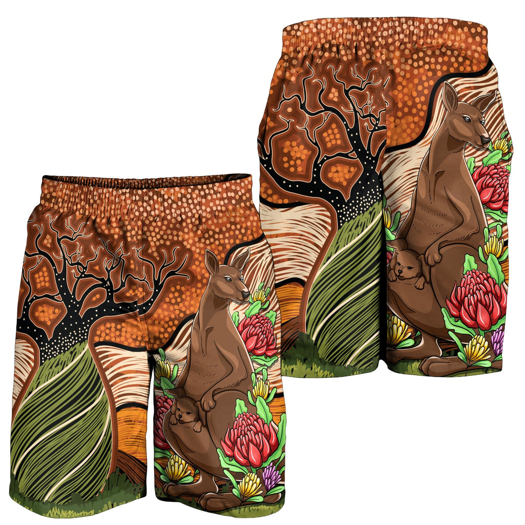 aboriginal-mens-shorts-kangaroo-with-indigenous-tree