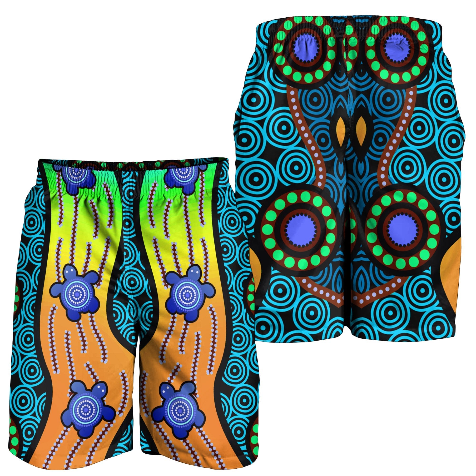 men-shorts-aboriginal-turtle