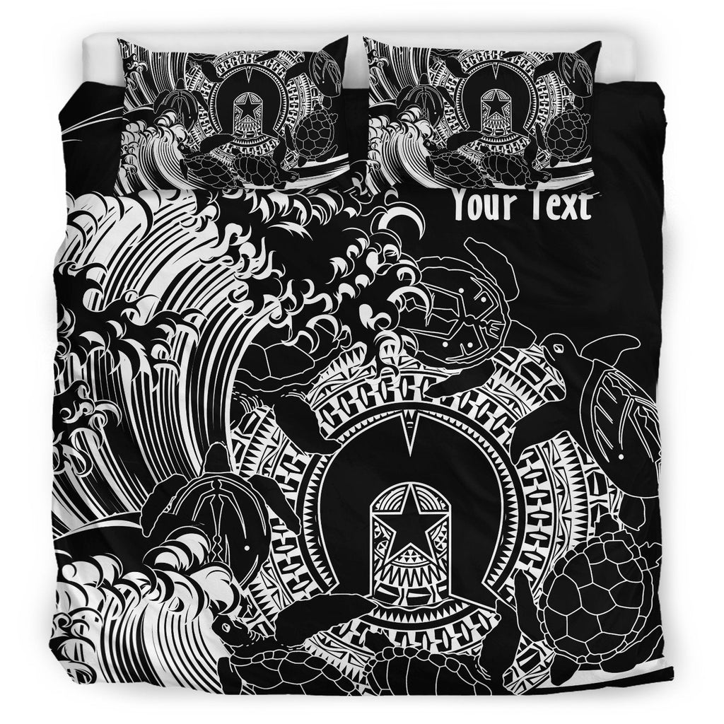 customaboriginal-bedding-set-torres-strait-islands-in-wave-black