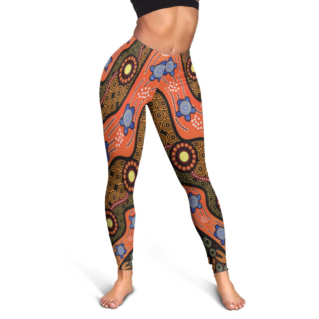 legging-aboriginal-dot-unique-style-turtle