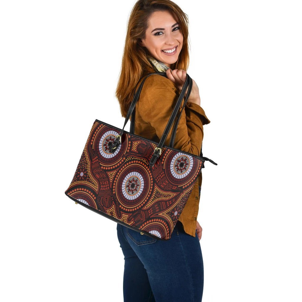 aboriginal-leather-tote-bag-aboriginal-human-dot-painting-art