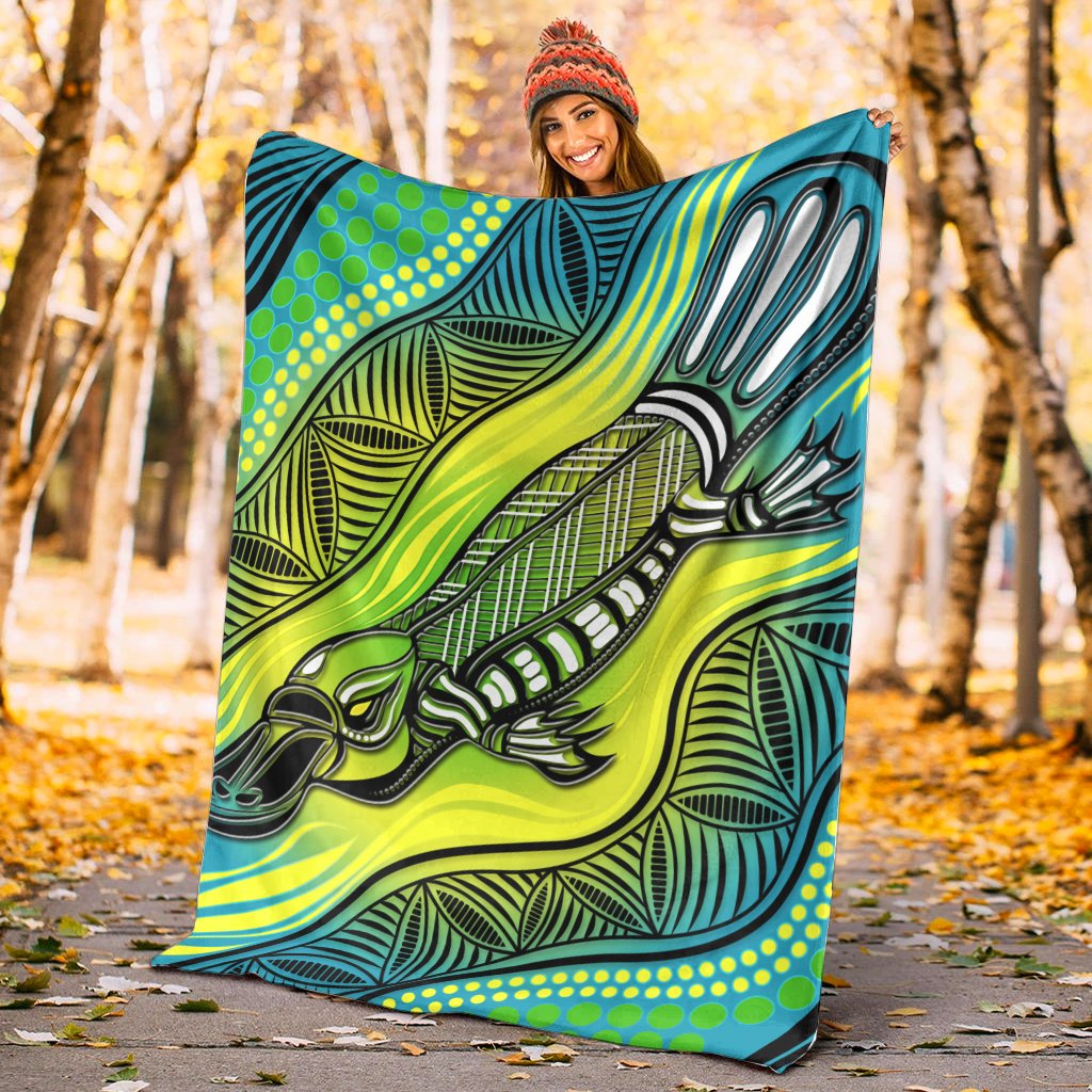 premium-blanket-aboriginal-platypus