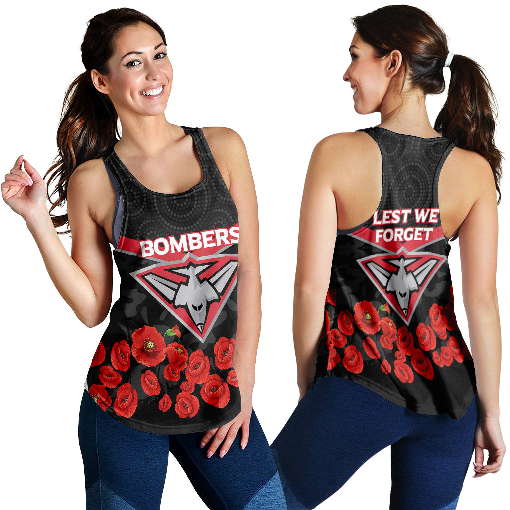 Essendon Bombers Anzac Day Women Tank Top - Indigenous Art