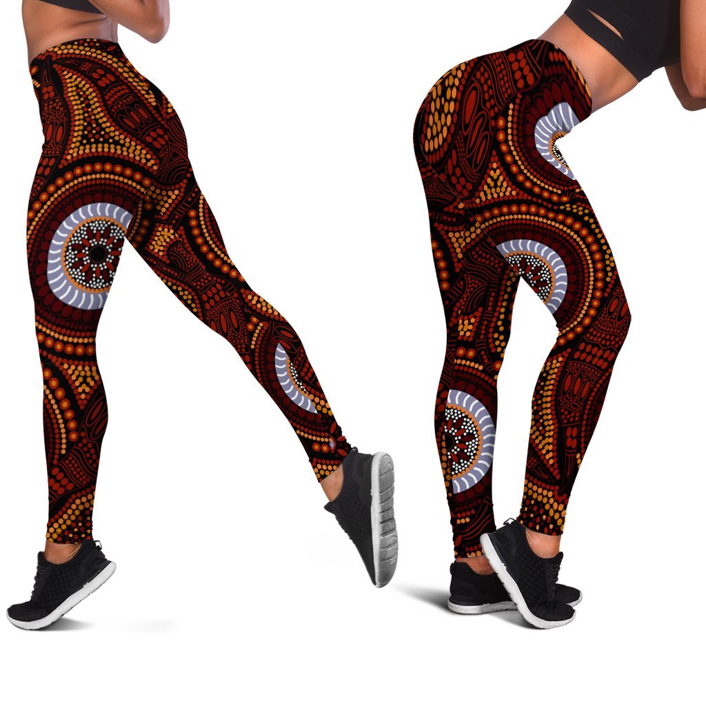 aboriginal-womens-leggings-aboriginal-human-dot-painting-art