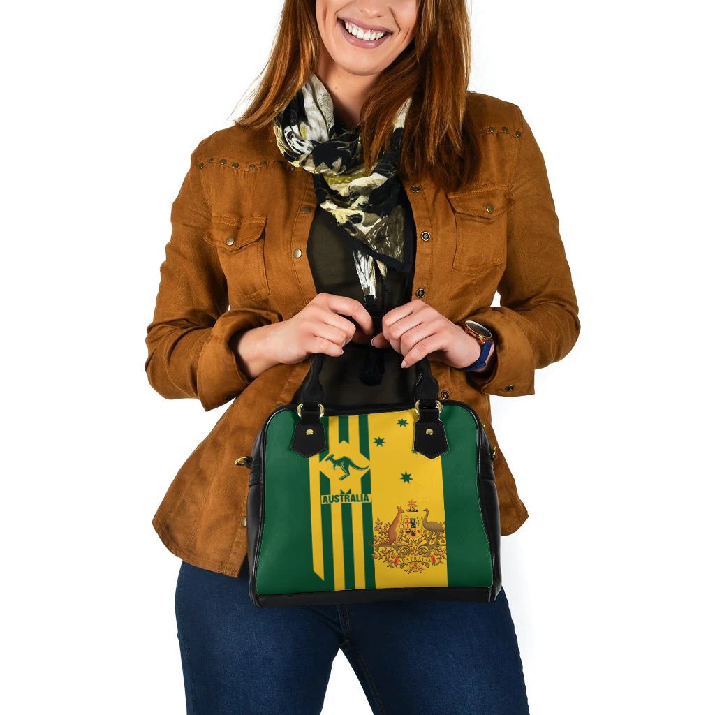 Shoulder Handbag -  Australia Kangaroo Sign National Color - Vibe Hoodie