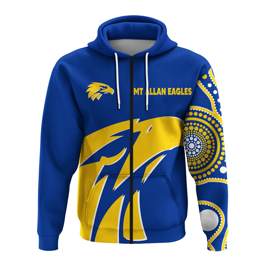 custom-personalised-mt-allan-eagles-zip-up-hoodie-aboriginal-dot-painting