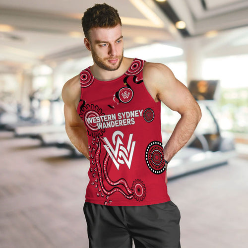 custom-personalised-western-sydney-wanderers-men-tank-top-indigenous-dot-painting-art