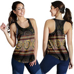 Women Raecerback tank -  Snake Dot Panting Art - Vibe Hoodie