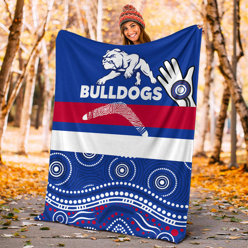western-bulldogs-blanket-aboriginal-dot-painting