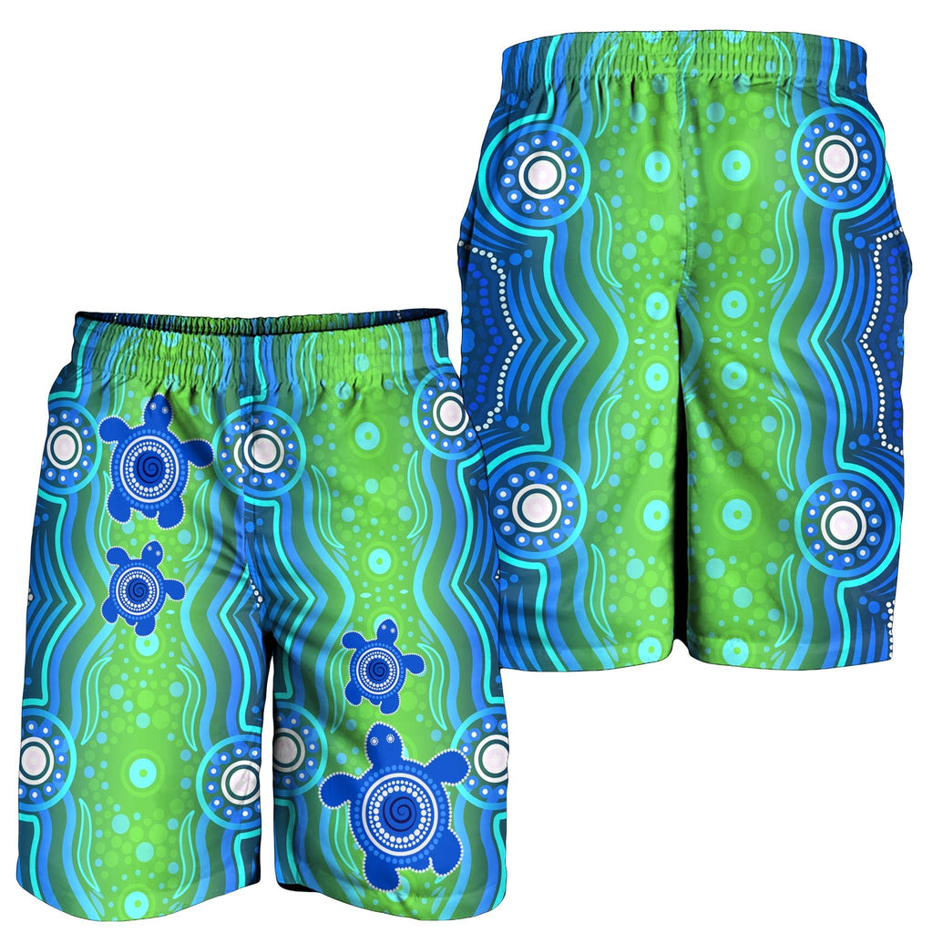 1staustrali-aboriginal-mens-shorts-aboriginal-turtle-family