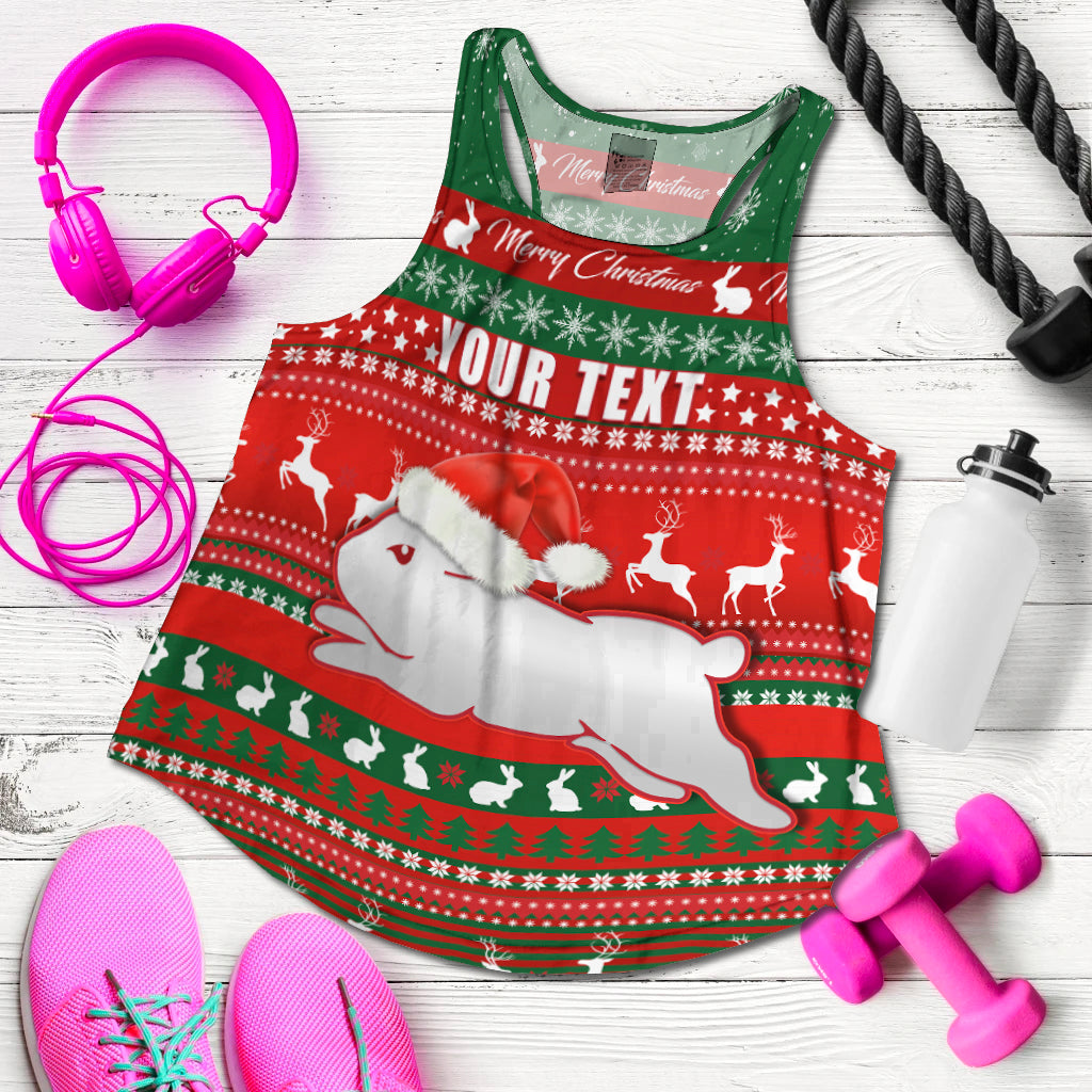custom-personalised-rabbitohs-christmas-women-racerback-tank-south-sydney-indigenous