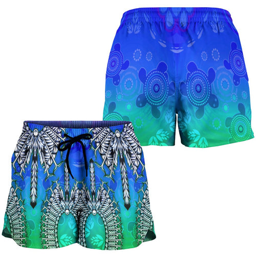 Women Short - Turtle With Dhari Mask Ver 02 - Vibe Hoodie