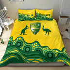 Australia Cricket Aboriginal Pattern Bedding Set - LT2