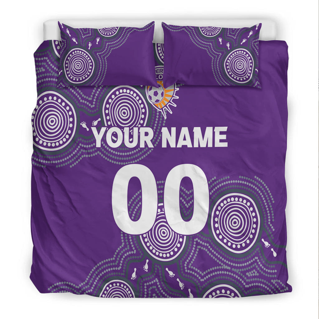 custom-personalised-perth-glory-bedding-set-indigenous-dot-painting-art