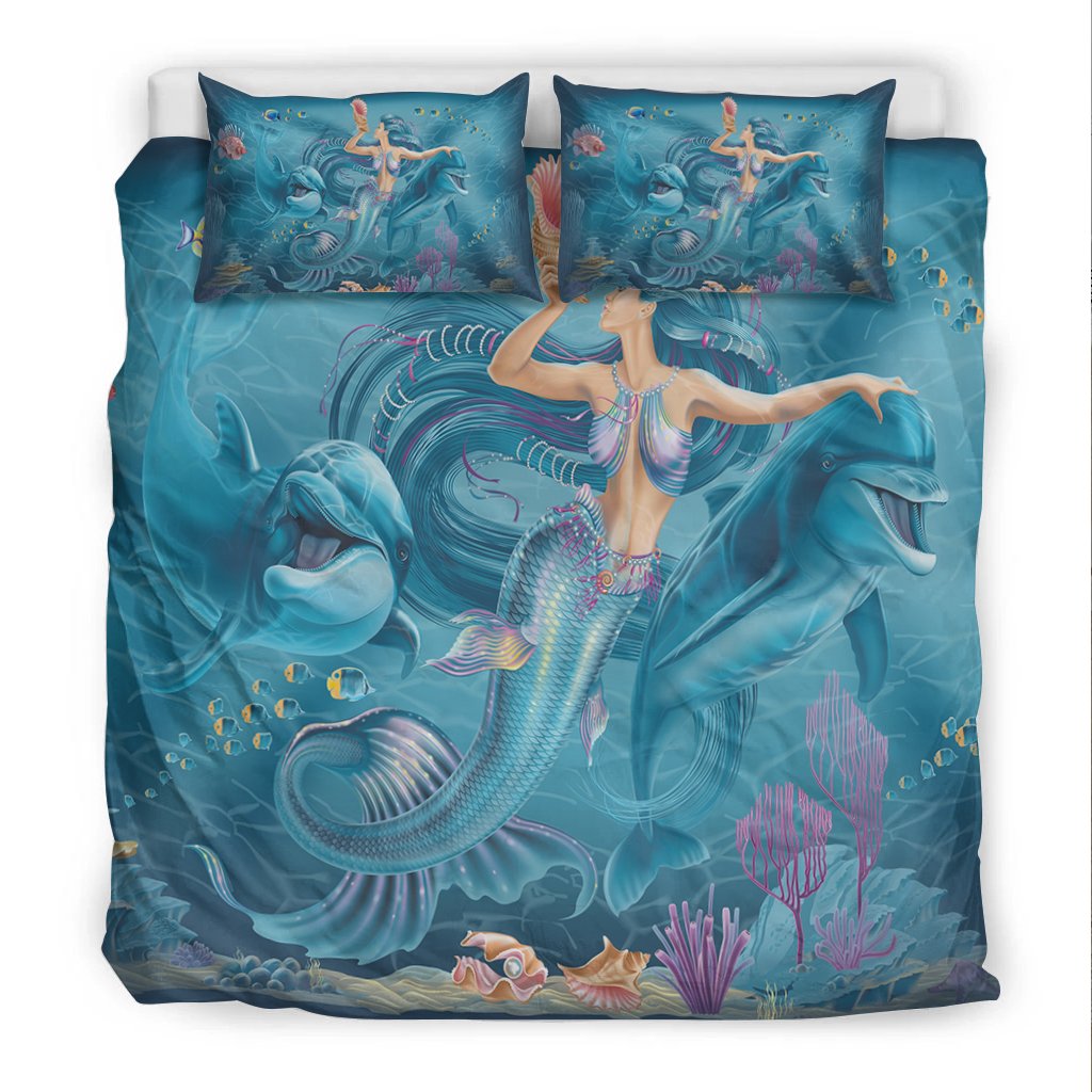 bedding-set-australia-beautiful-mermaid-with-dolphin
