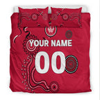 custom-personalisedwestern-sydney-wanderers-bedding-set-indigenous-dot-painting-art