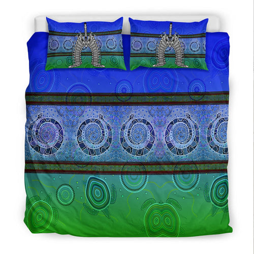 bedding-set-turtle-with-dhari-mask-snake-patterns