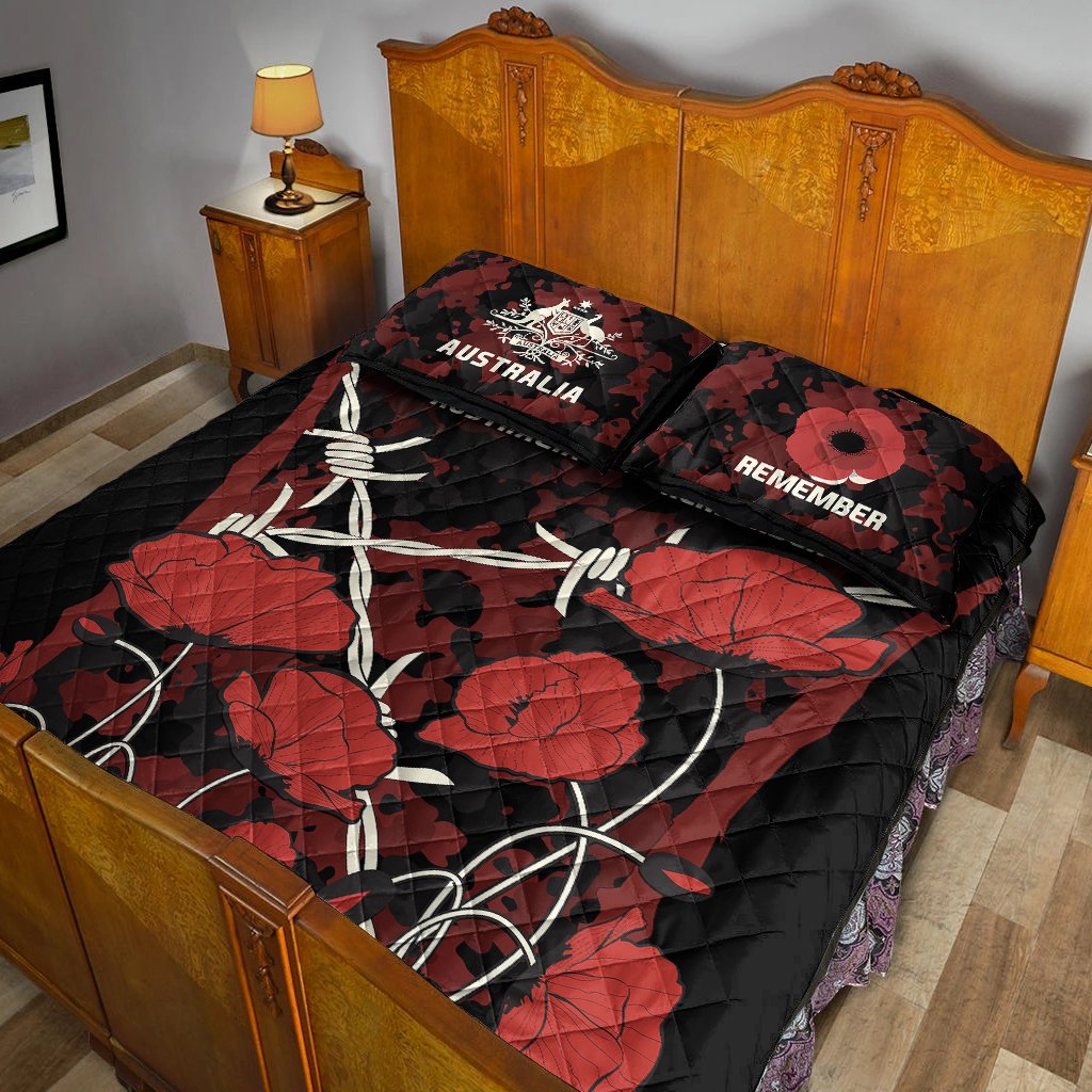 anzac-quilt-bed-set-anzac-with-remembrance-poppy-flower