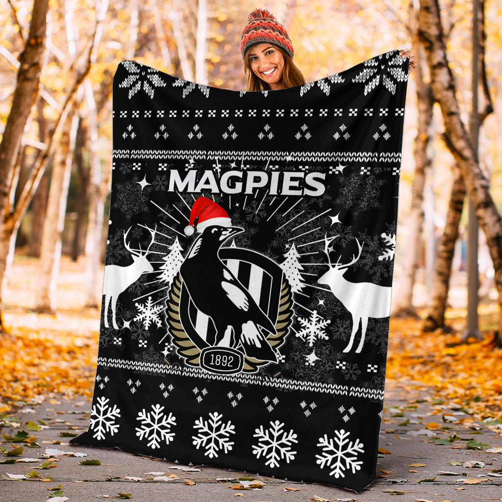 collingwood-magpies-blanket-christmas-ugly-style