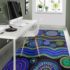 area-rug-aboriginal-dot-unique-style-blue