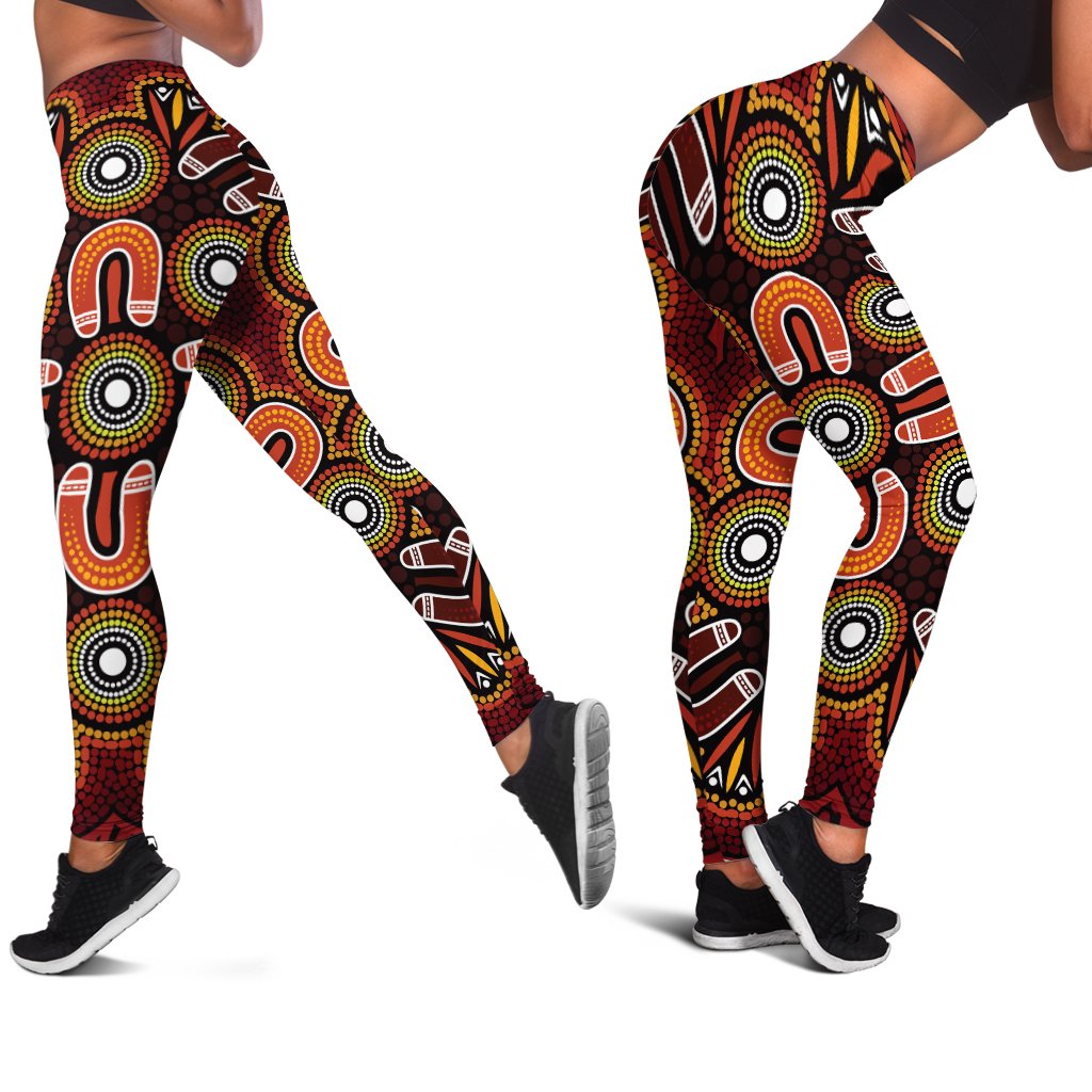 aboriginal-legging-aboriginal-dot-painting-flowers-style