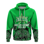 Melbourne Stars Aboriginal Art Cricket 2022 Hoodie - LT12
