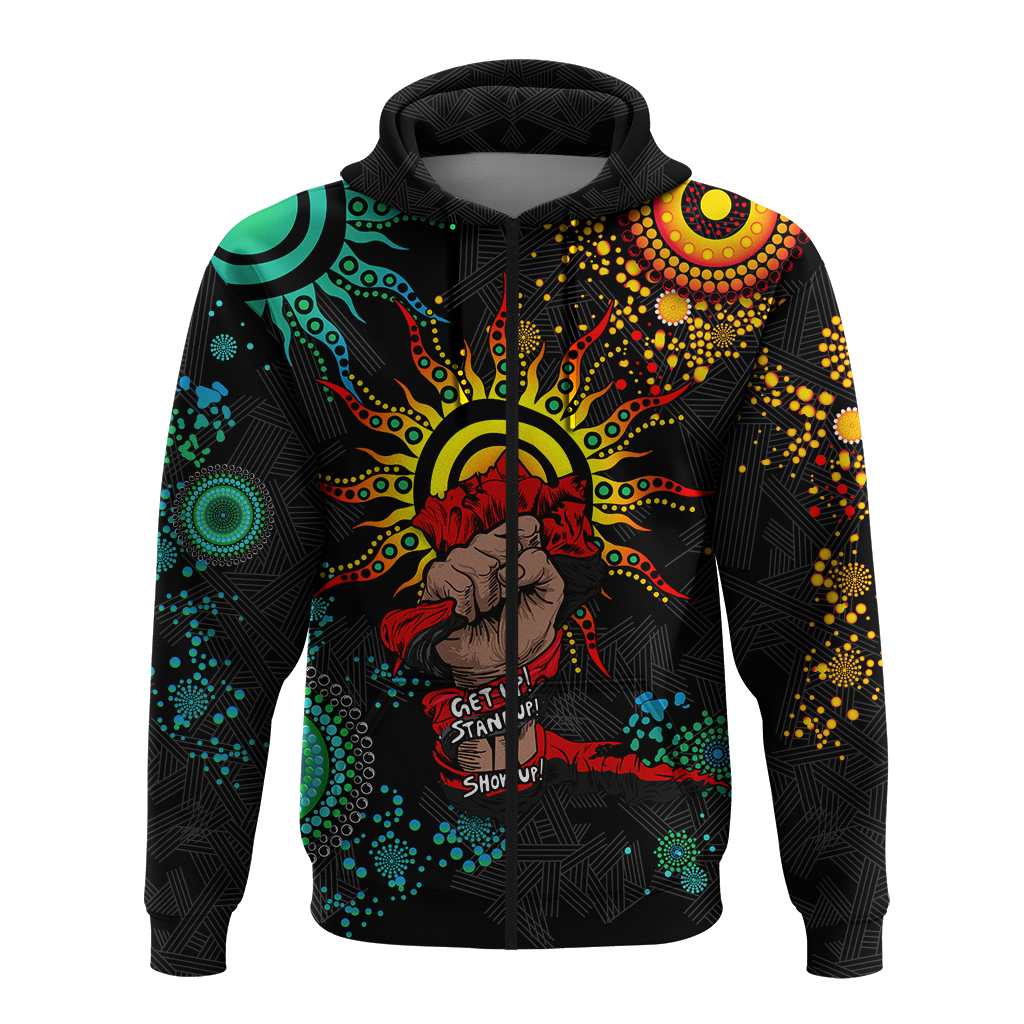 NAIDOC Week 2022 Aboriginal Art Unique Hoodie - LT12