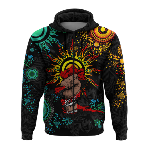 NAIDOC Week 2022 Aboriginal Art Unique Hoodie - LT12