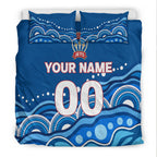 custom-personalised-newcastle-jets-bedding-set-indigenous-dot-painting-art