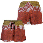 Women Short - Aboriginal Dot Style - Vibe Hoodie