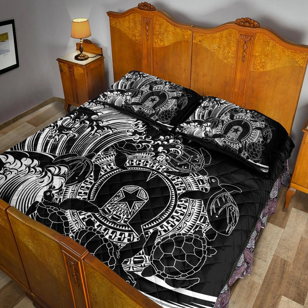 customaboriginal-quilt-bed-set-torres-strait-islands-in-wave-black