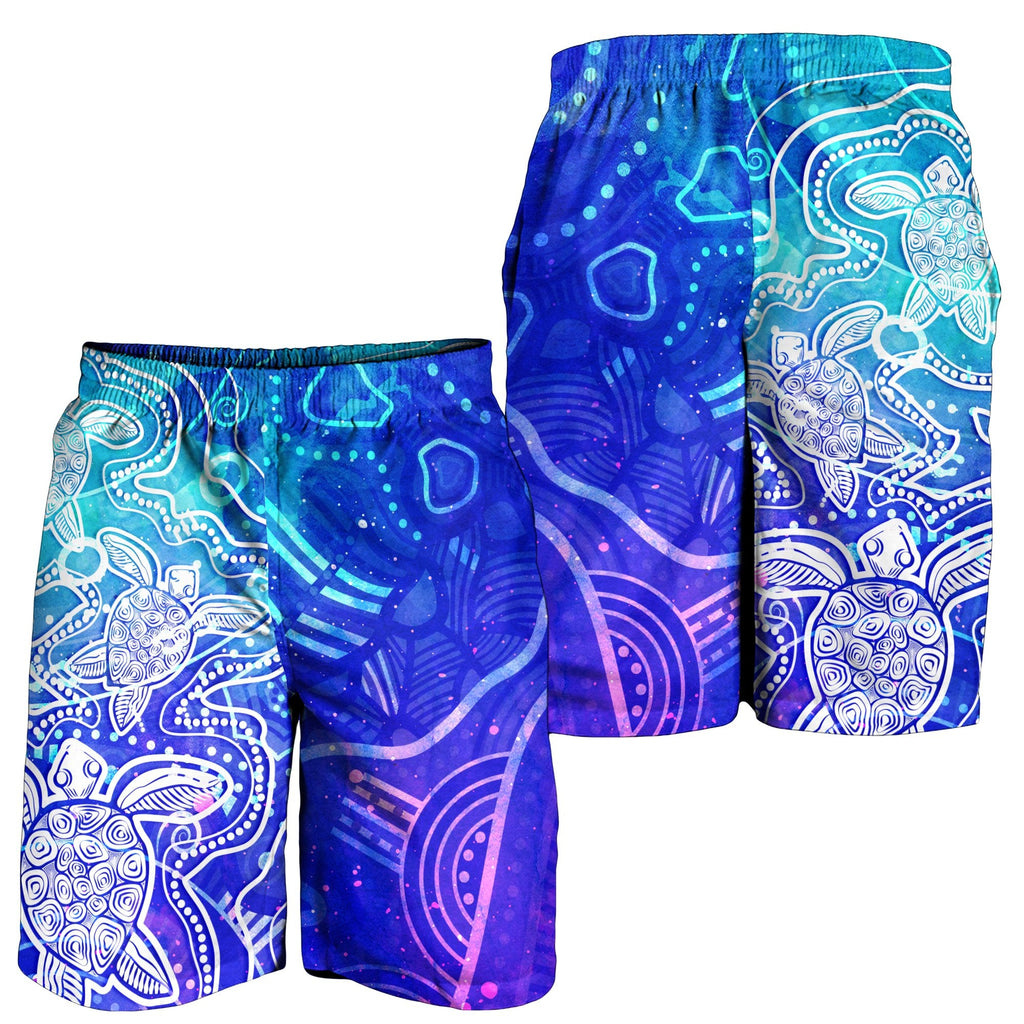 aboriginal-men-short-sea-turtle-with-indigenous-patterns-blue