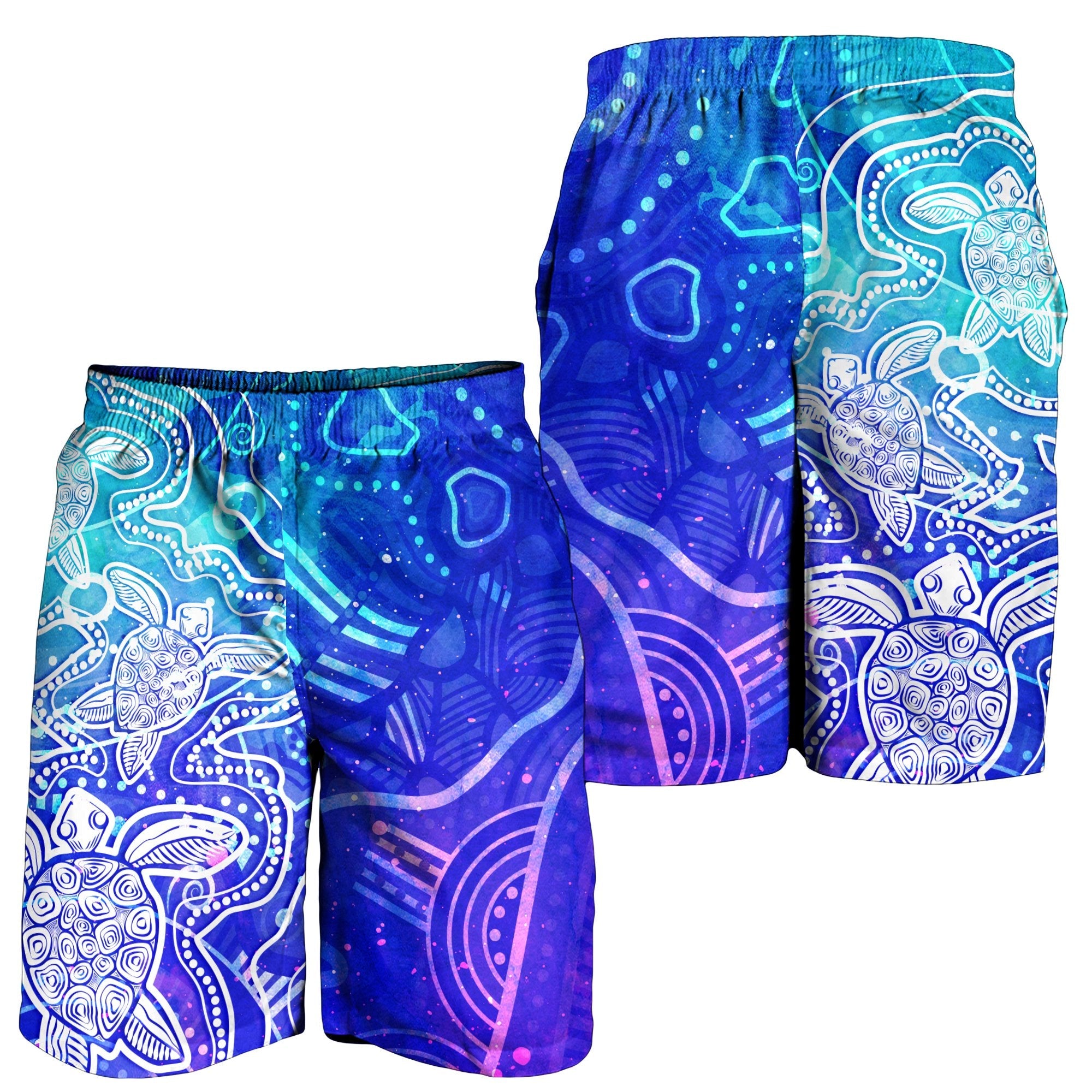 aboriginal-men-short-sea-turtle-with-indigenous-patterns-blue
