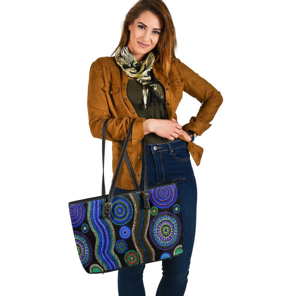 luggage-tote-aboriginal-dot-unique-style-blue