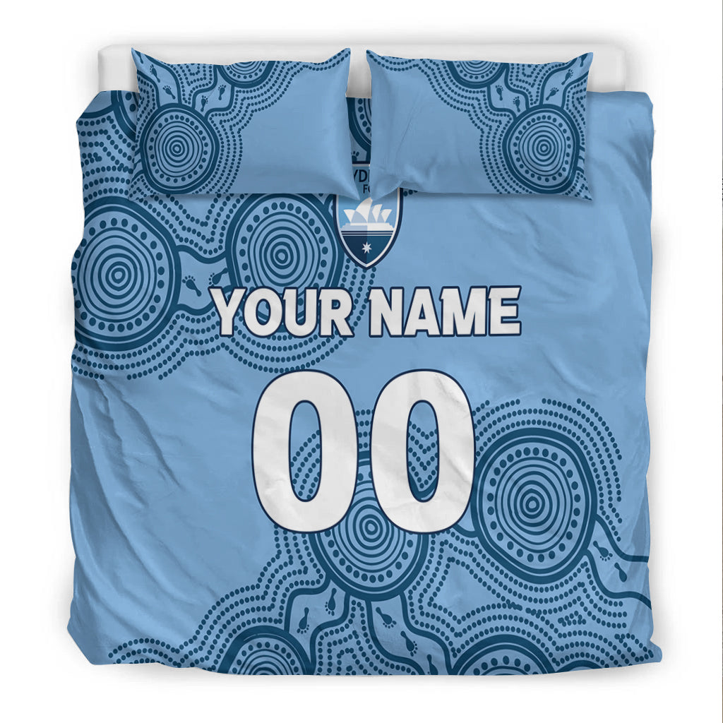 custom-personalised-sydney-bedding-set-indigenous-dot-painting-art