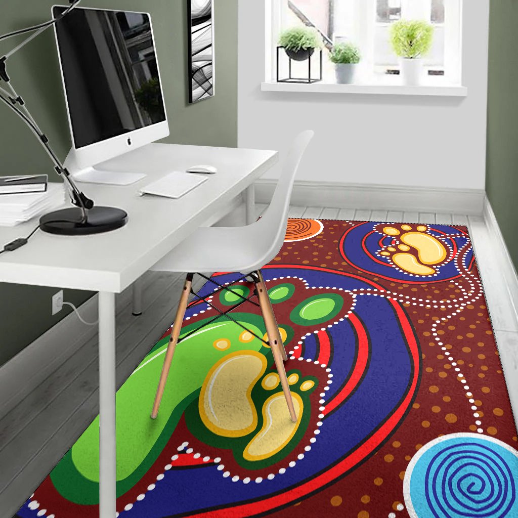aboriginal-area-rug-mom-and-son-footprint-aboriginal-style
