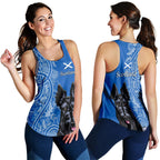 Scottish Terrier With Thistle Women Tank Top