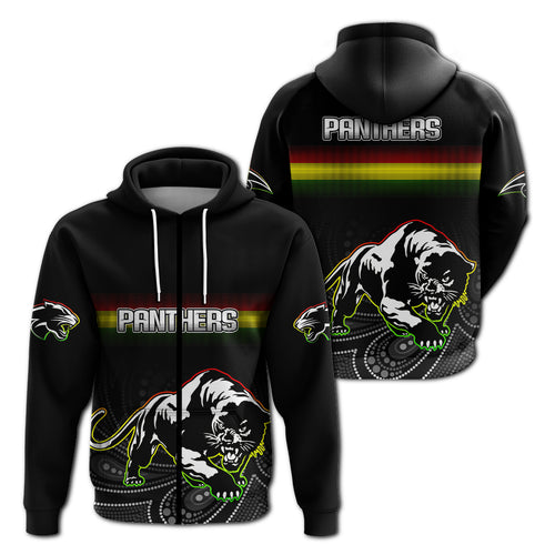 Black Panthers Rugby League Aborigina Hoodie - LT2