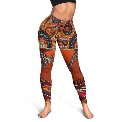 aboriginal-leggings-kangaroo-with-dot-painting