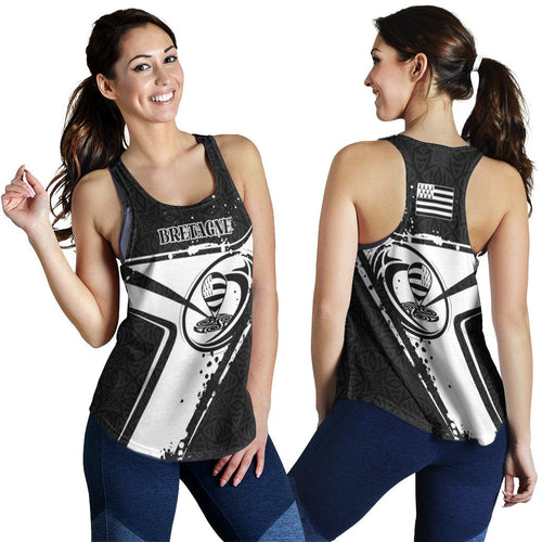 Brittany Rugby Women Racerback Tank - Breizh Rugby - Vibe Hoodie