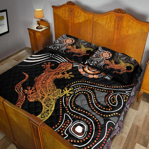 aboriginal-quilt-bed-set-lizard-sunshine