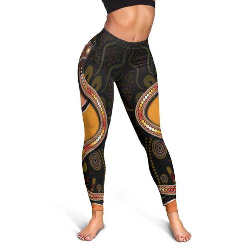 leggings-aboriginal-snake-with-dot-painting