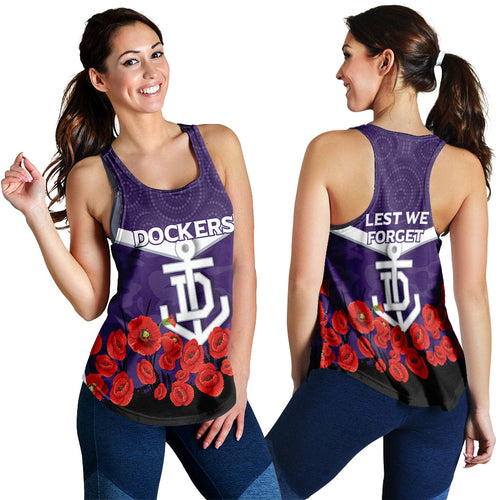 Dockers Anzac Day Women Tank Top - Indigenous Art