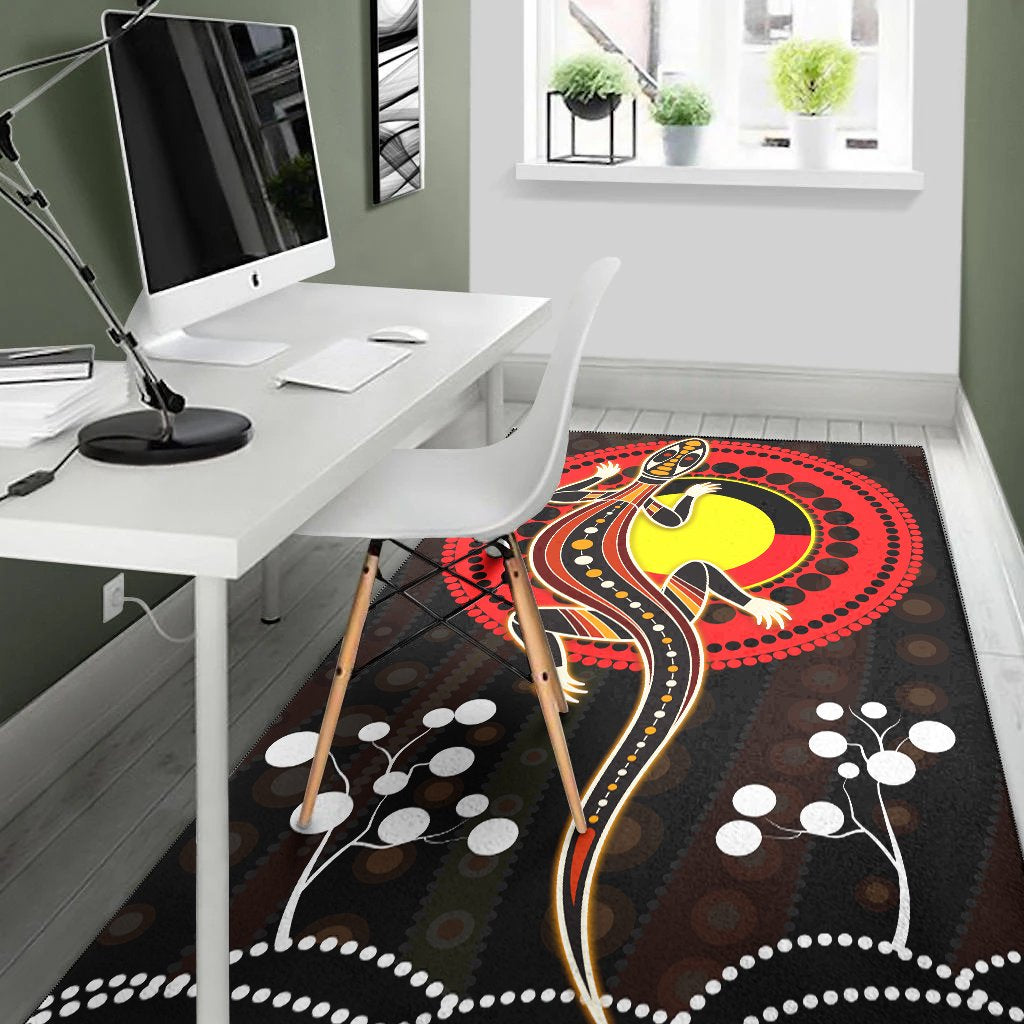 aboriginal-area-rug-lizard-and-aboriginal-flag
