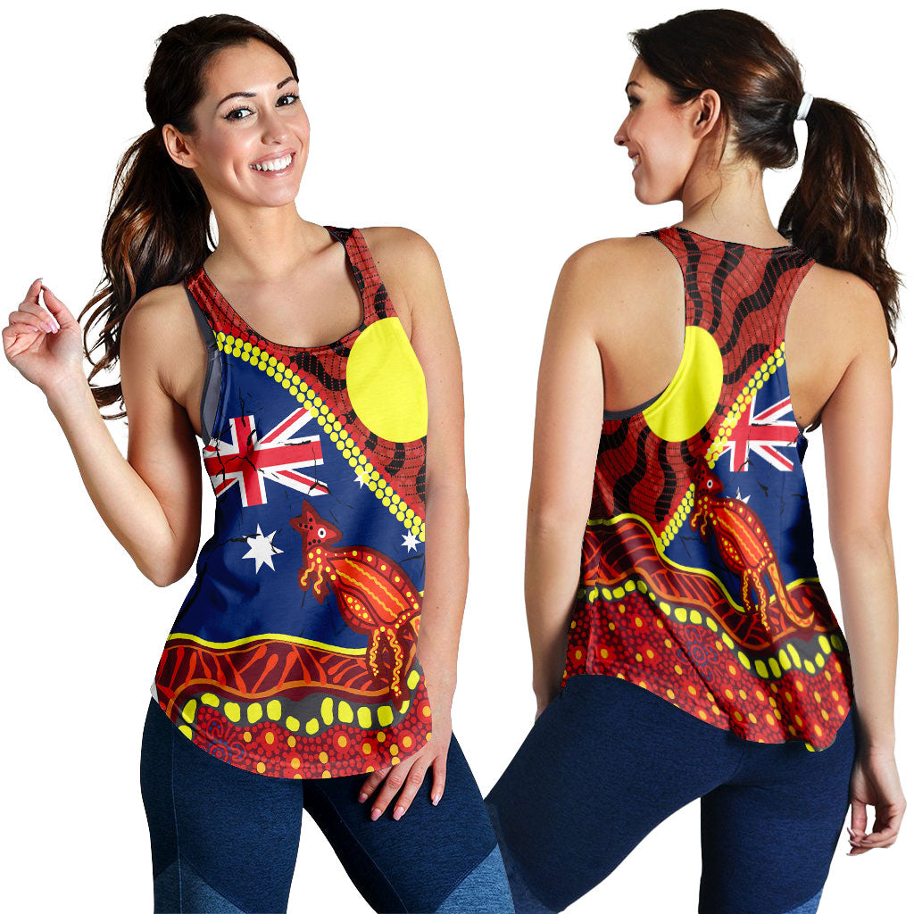 Australia Day Indigenous Art Women Tank Top